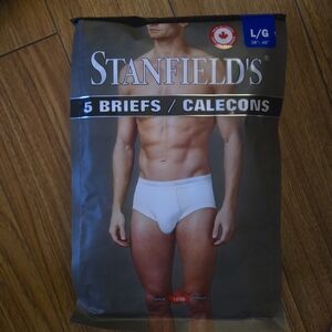 Men's White Briefs - Pack of 5, L/G